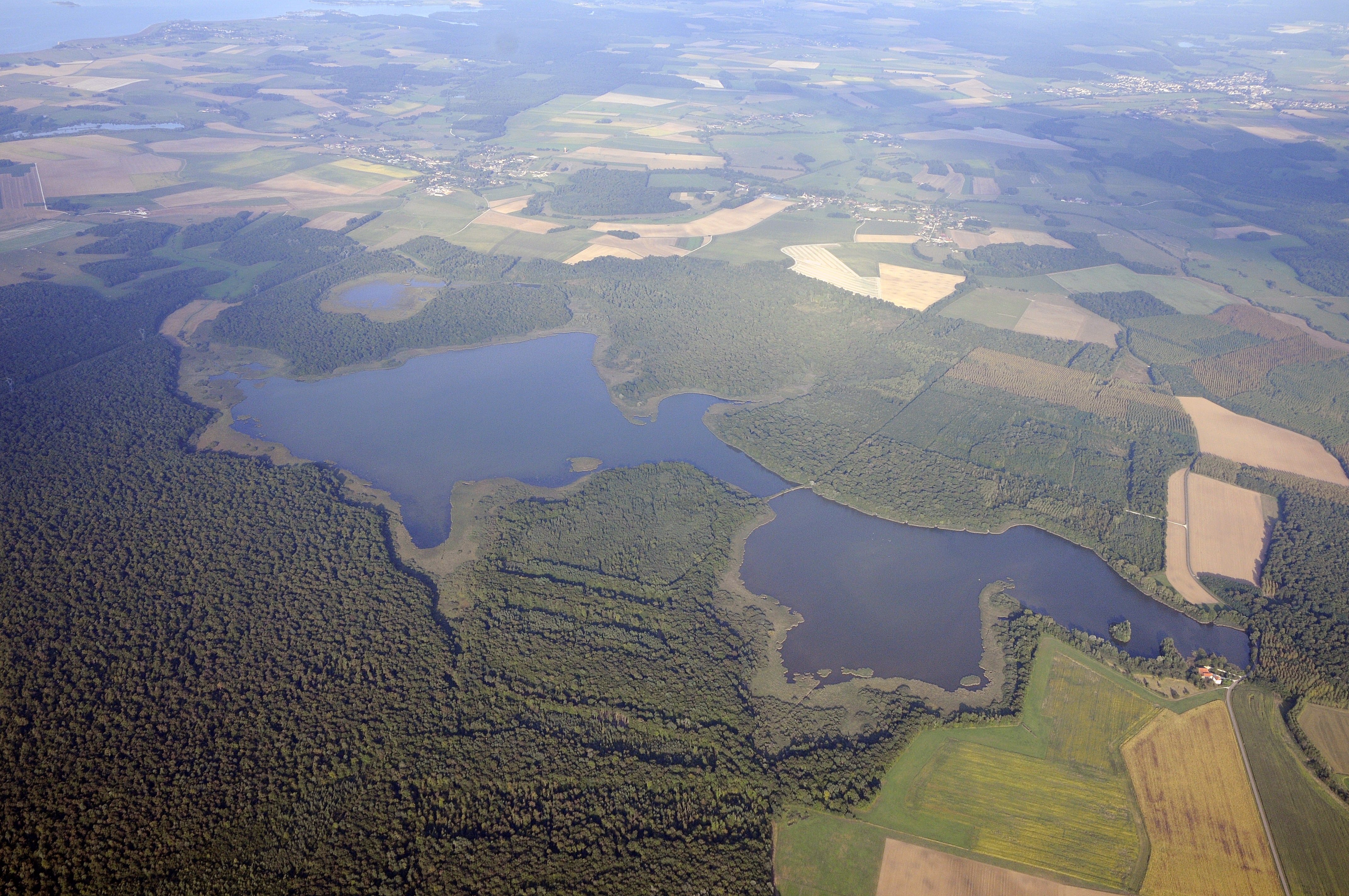 Vue aérienne de la réserve