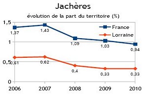 indicateur 6 - Evolution des superficies en jachère