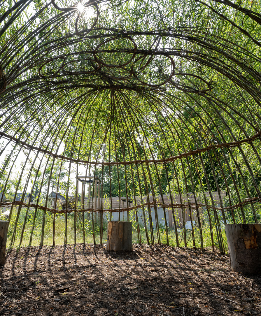 Image 2 : Aménagement en osier vivant, parc des Synergies