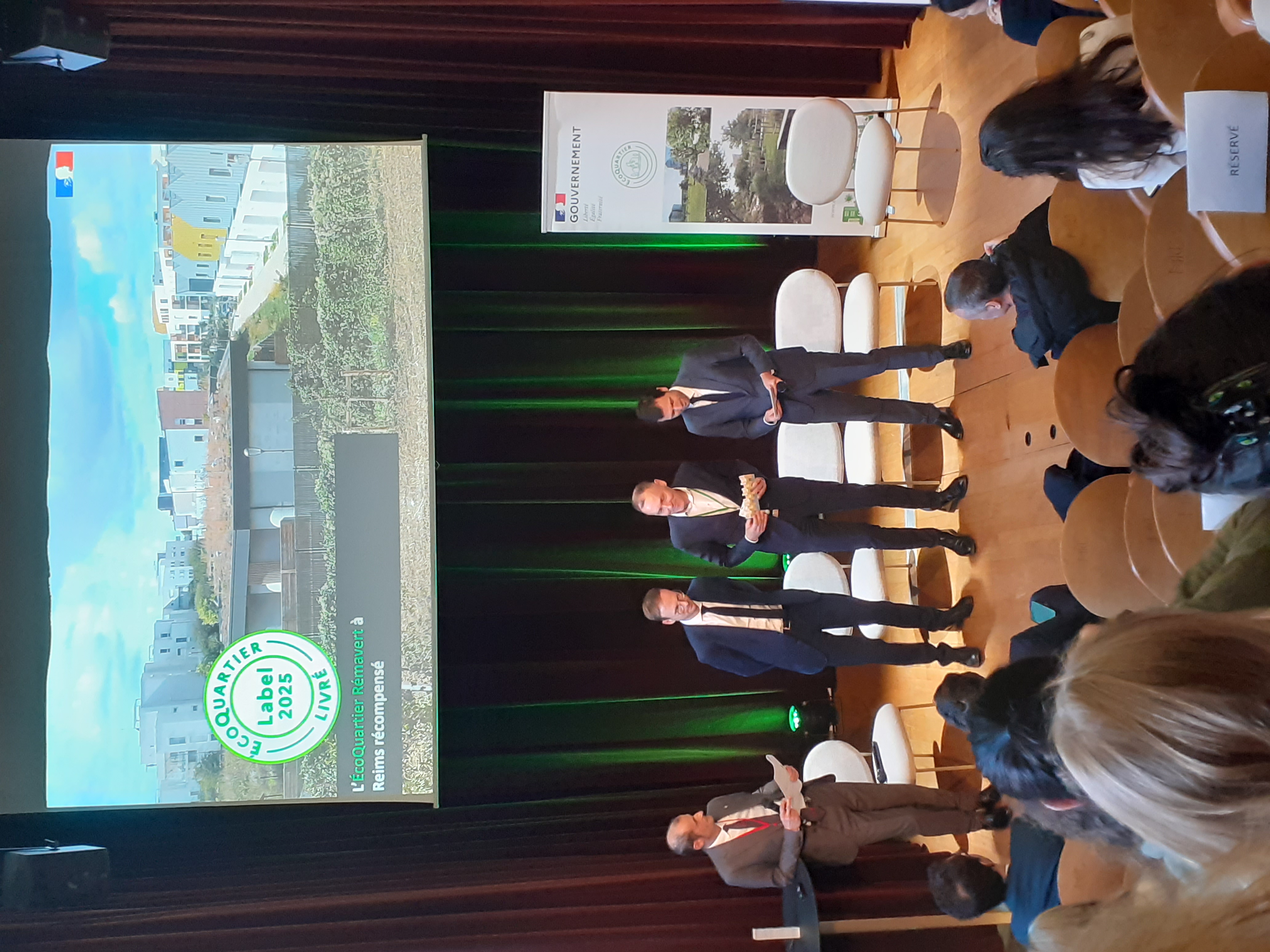 Cérémonie d'attribution du label EcoQuartier le 16 décembre 2025