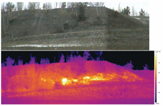 Mesure thermographique au sol