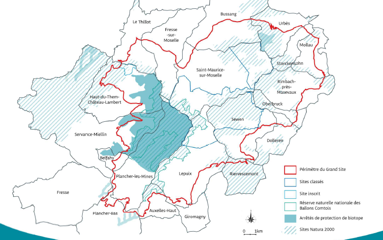 Carte du périmètre du PGSF