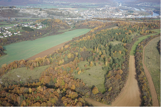 Vue aérienne de la réserve